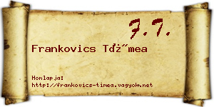 Frankovics Tímea névjegykártya
